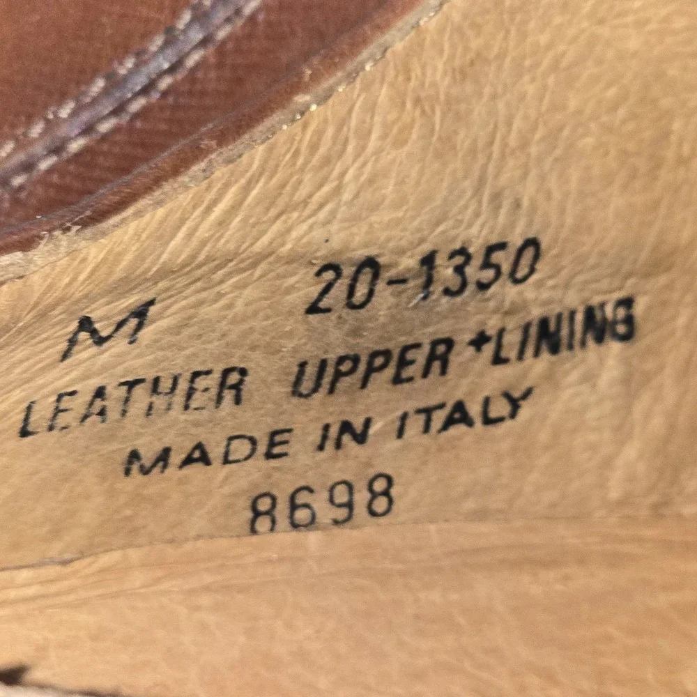 JOHNSTON & MURPHY Passport Oxford Dress Shoes Mens 9‎ M Leather Brown Lace Up